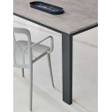 Tavolo Tom 52.56 Bontempi Casa Melaminici Piano Melaminico materico Cemento naturale dettaglio