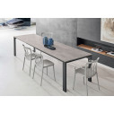 Tavolo Tom 52.57 Bontempi Casa Melaminici Piano Melaminico materico Cemento naturale