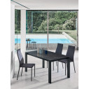 Tavolo Tom 52.57 Bontempi Casa Piano SuperMarmo Noir Desir lucido chiuso