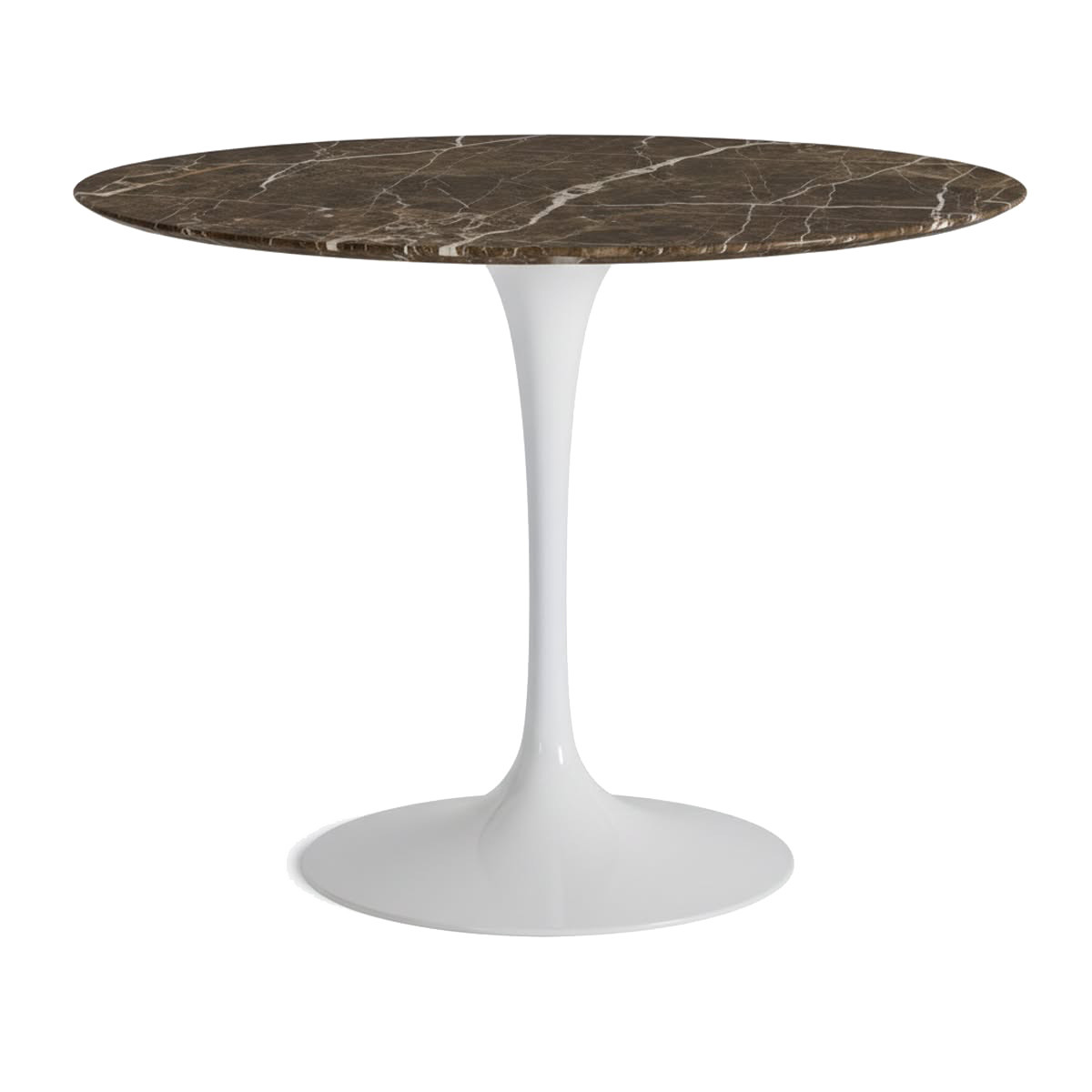 Knoll Saarinen Tavolo Tulip Ø 107 Marmo Emperador Brown