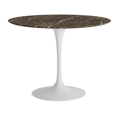 Knoll Saarinen Tavolo Tulip Ø 107 Marmo Emperador Brown