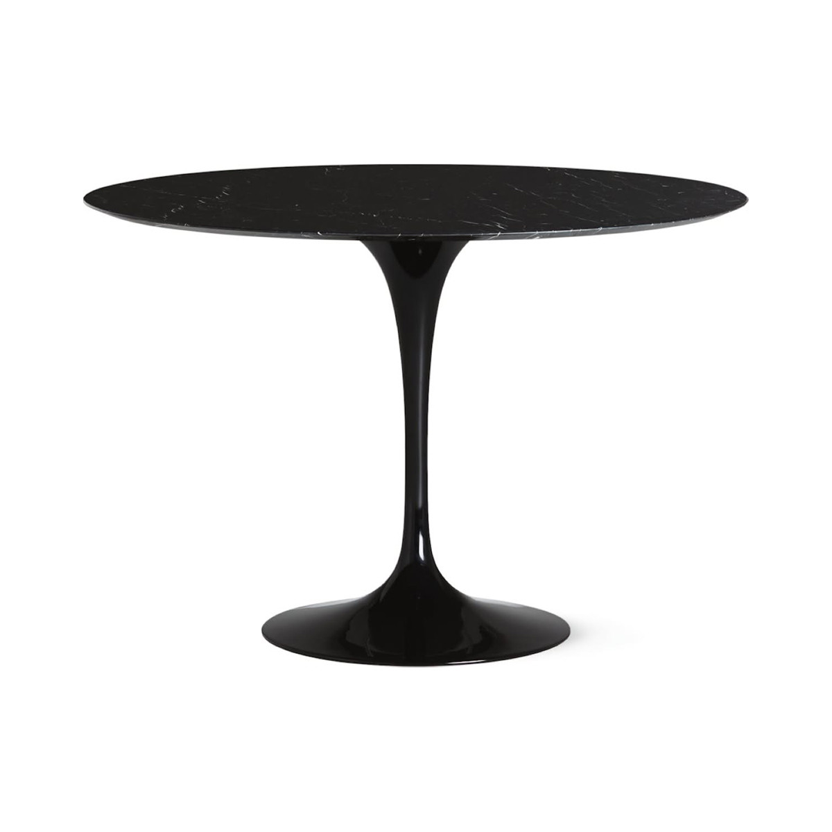 Knoll Saarinen Tavolo Tulip Ø 107 Nero-Marmo Nero Marquina