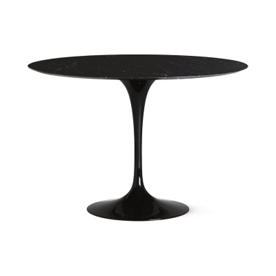 Knoll Saarinen Tavolo Tulip Ø 107 Nero-Marmo Nero Marquina