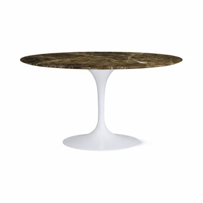 Knoll Saarinen Tavolo Tulip Ø 137 Marmo Emperador Brown