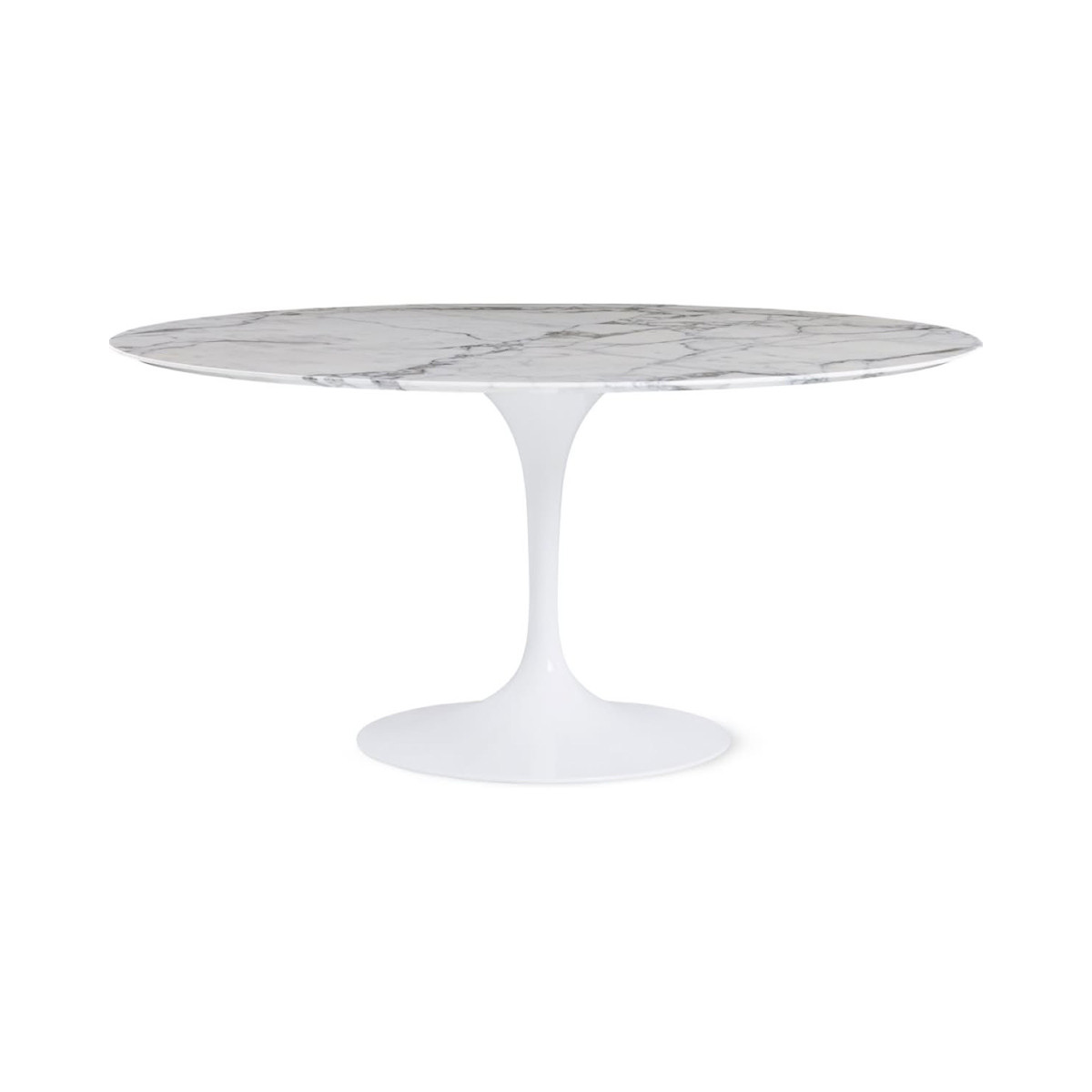 Knoll Saarinen Tavolo Tulip Ø 152 Marmo Arabescato