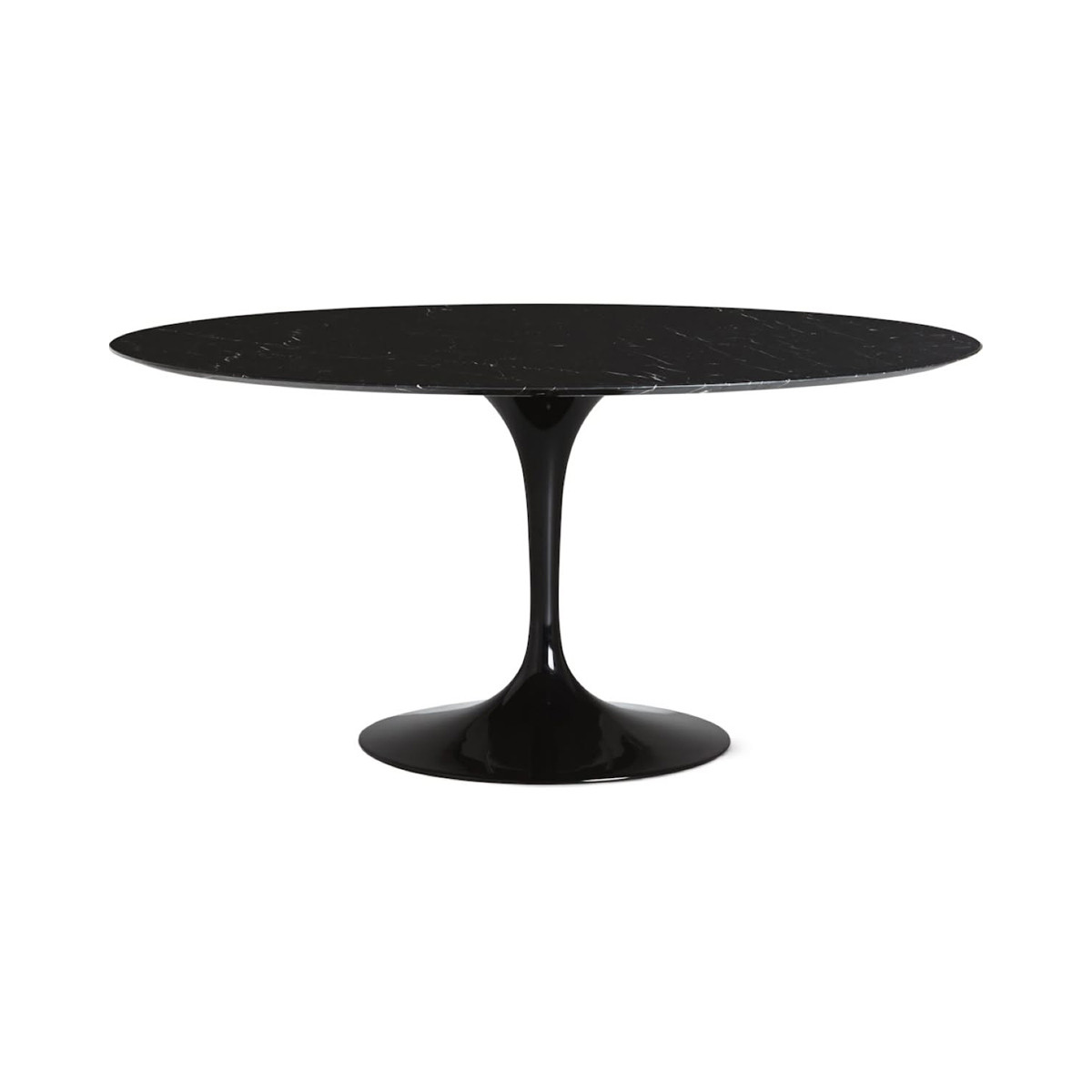 Knoll Saarinen Tavolo Tulip Ø 152 Nero-Marmo Nero Marquina