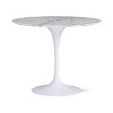 Knoll Saarinen Tavolo Tulip Ø 91 Marmo Arabescato vista