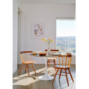 Knoll Saarinen Tavolo Tulip Ø 91 Marmo Emperador Brown ambientazione