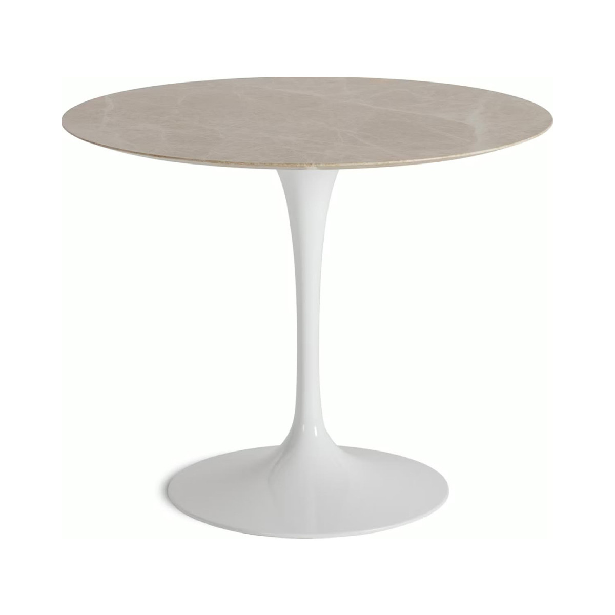 Knoll Saarinen Tavolo Tulip Ø 91 Marmo Emperador Light