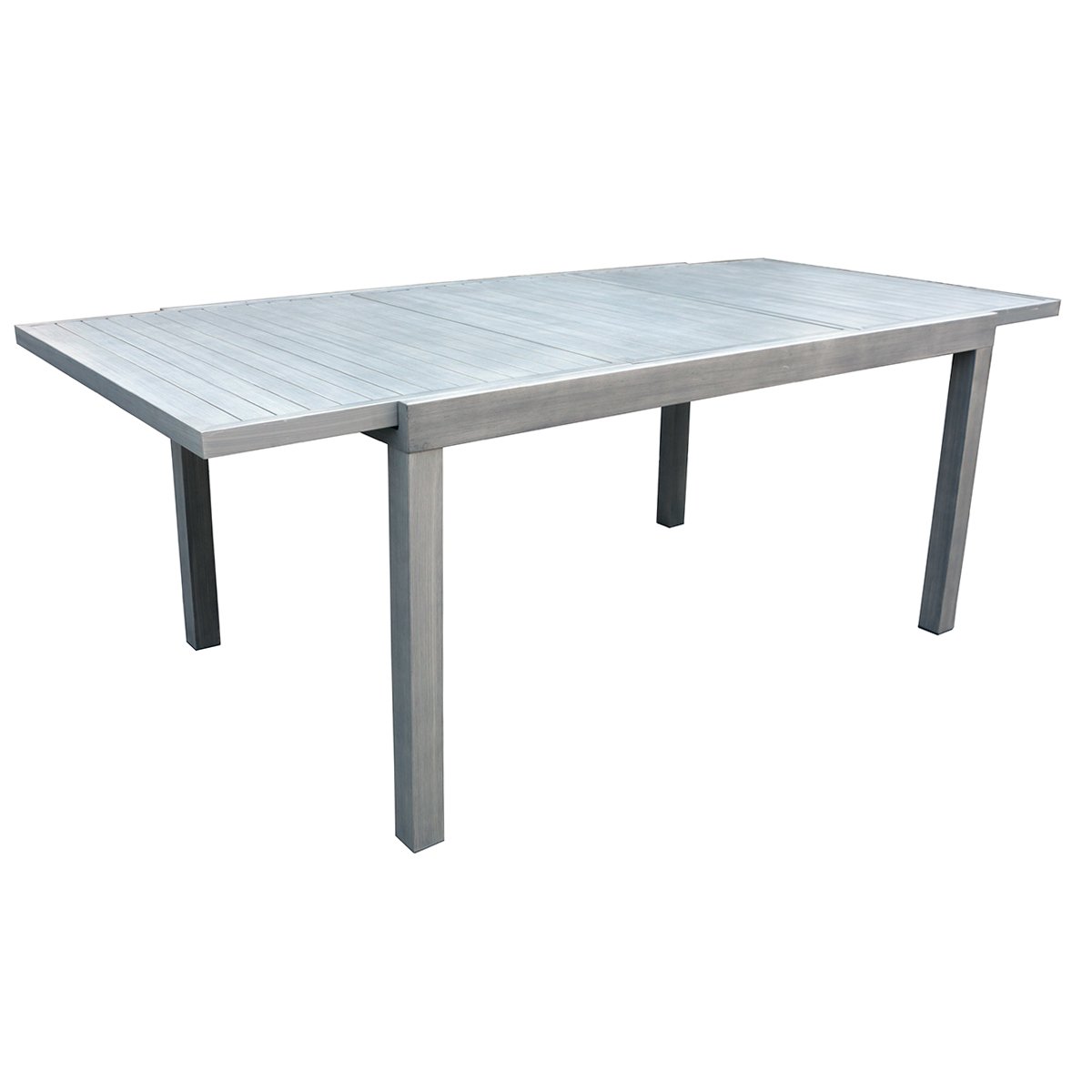 Tavolo Verbier allungabile 150/210 alluminio effetto legno chiaro
