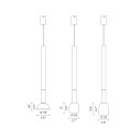 Tenebra Outdoor lampada a sospensione Contardi dimensioni dettaglio accessori