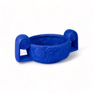 Magna Graecia Terracotta Vaso Centrotavola Blue