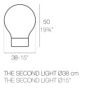 The Second Light Lampada da terra Vondom dimensioni 38x38x50 cm