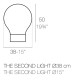 The Second Light Lampada da terra Vondom dimensioni 38x38x50 cm