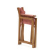 Sedia pieghevole da esterno Thianna color terracotta in legno massello di acacia Kave Home dettaglio