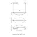 Thula 562.21 lampada a sospensione Tooy dimensioni