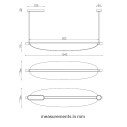 Thula 562.22 lampada a sospensione Tooy dimensioni