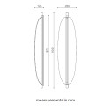 Thula 562.42 lampada da parete-soffitto Tooy dimensioni