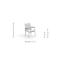 Poltroncina Timber Talenti Outdoor dimensioni poltrona