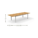Timber Tavolo da pranzo estendibile 200 Talenti Outdoor dimensioni