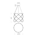 Titia lampada a sospensione Nemo Lighting dimensioni
