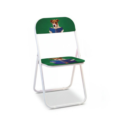 Toiletpaper Pets Sedia pieghevole Nerdy Dog Seletti