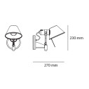 Artemide Tolomeo Faretto lampada da parete dimensioni