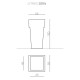 Torre 755 vaso Serralunga dimensioni