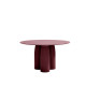 Toto Round Ø 130 Tavolo piano HPL Qeeboo Indian Red