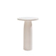 Toto Tavolo alto Ø 70 piano in vetro integrato Qeeboo Warm White
