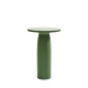 Toto Tavolo alto Ø 70 piano in vetro integrato Qeeboo Balsam Green
