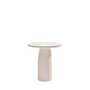 Toto Tavolo Ø 70 cm piano in vetro integrato Qeeboo Warm White