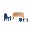 Driade Tottori Tavolino 3 gambe H 50 blu vista