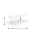 Touch Tavolo da pranzo estendibile 152/225 Talenti Outdoor dimensioni