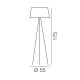 Tripod lampada da terra KDLN  dimensioni