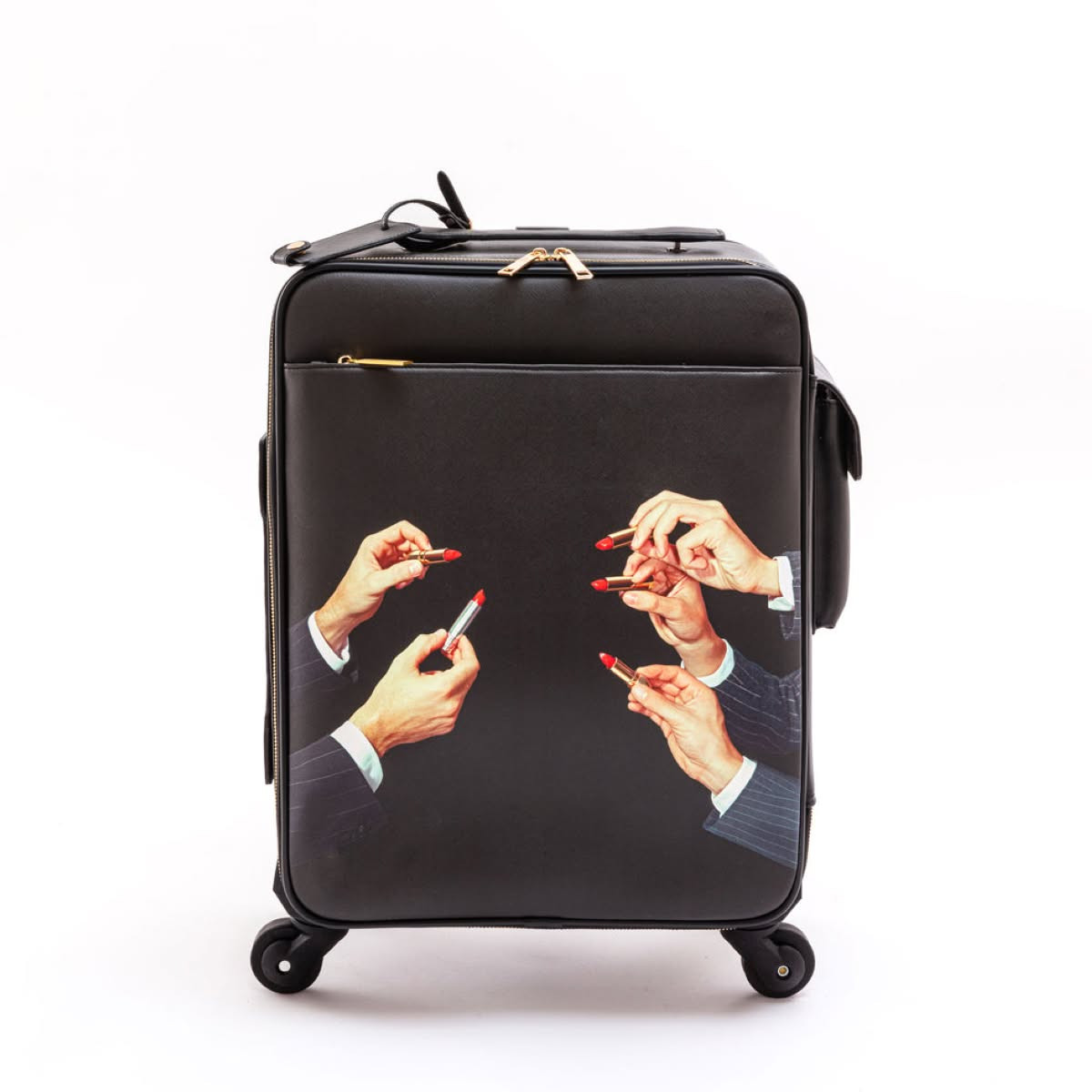 Travel Kit Trolley Black Lipstick Seletti