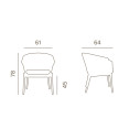 Tropea Armchair Grattoni dimensioni