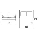 Truman Divano-Letto 3 Posti Felis dimensioni