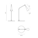 Trumpet Delux Lampada da tavolo Firmamento Milano dimensioni