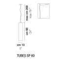 Tubes SP 60 lampada a sospensione Vistosi dimensioni