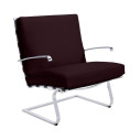 Knoll Mies Van Der Rohe Tugendhat Poltrona con braccioli in tessuto vista finitura Velvet