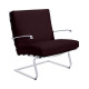 Knoll Mies Van Der Rohe Tugendhat Poltrona con braccioli in tessuto vista finitura Velvet
