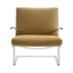 Knoll Mies Van Der Rohe Tugendhat Poltrona con braccioli in tessuto vista finitura Velvet