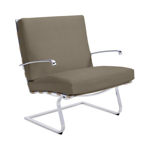 Knoll Mies Van Der Rohe Tugendhat Poltrona con braccioli in tessuto