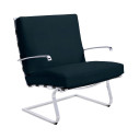 Knoll Mies Van Der Rohe Tugendhat Poltrona con braccioli in tessuto vista finitura Velvet