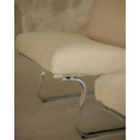 Knoll Mies Van Der Rohe Tugendhat Poltrona senza braccioli in tessuto dettaglio