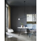Knoll Saarinen Poltroncina Tulip fissa bianca con cuscino ambientazione