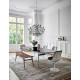 Knoll Saarinen Poltroncina Tulip fissa bianca con cuscino ambientazione