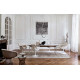Knoll Saarinen Poltroncina Tulip fissa bianca con cuscino ambientazione