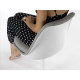 Knoll Saarinen Sedia Tulip fissa bianca rivestita ambientazione